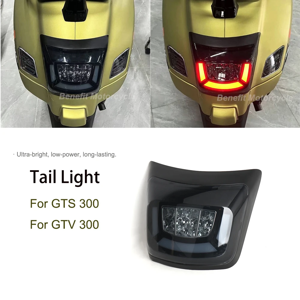 For Vespa GTS 300 GTV 300 GTS300 GTV300 2023 2024 Running Signal LED Tail Brake Light Red Smoke Lens Rear License Lamp Daytime
For Vespa GTS 300 GTV 300 GTS300 GTV300 2023 2024 Running Signal LED Tail Brake Light Red Smoke Lens Rear License Lamp Daytime