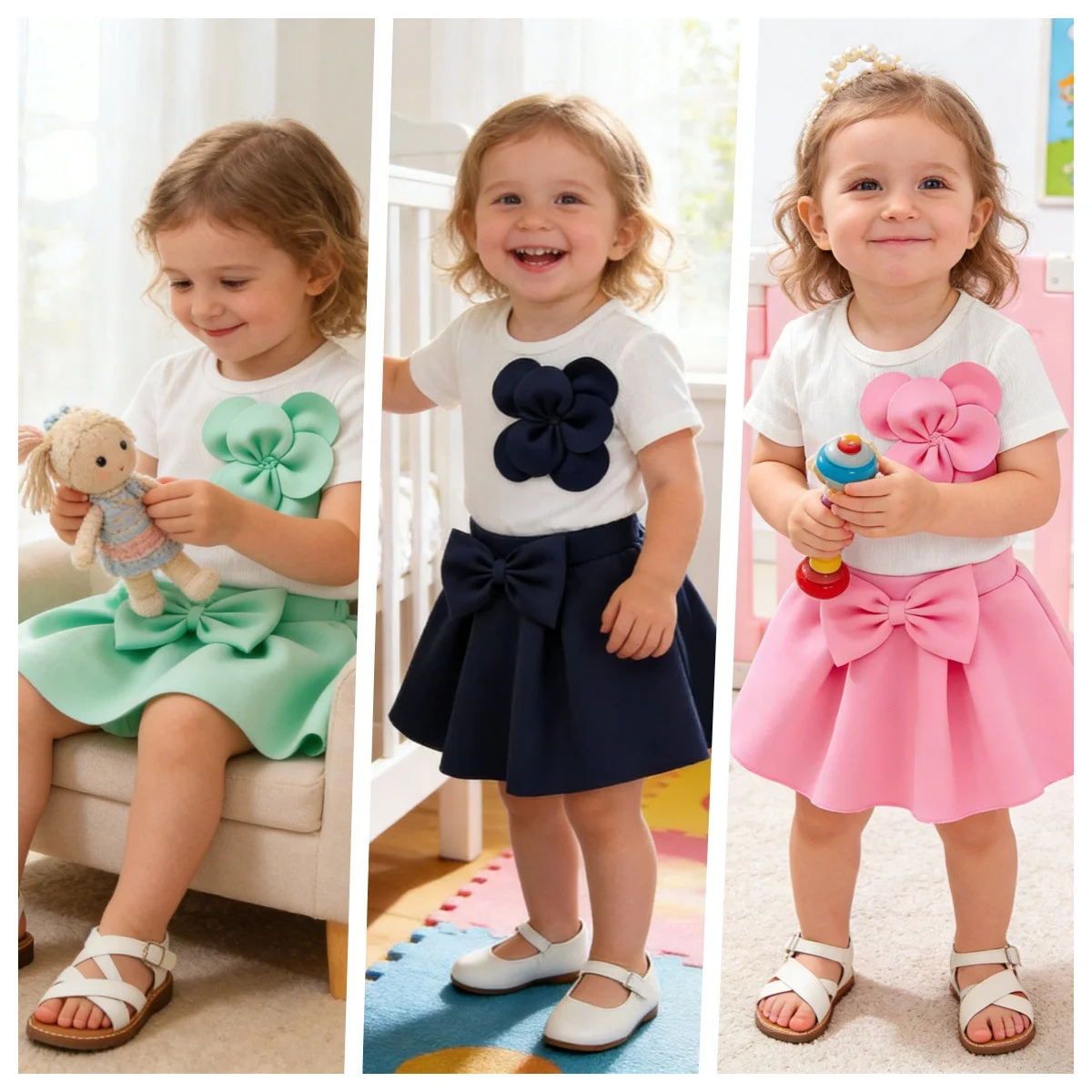 Baby Girl Clothing Summer Flower Top +Tutu Skirt Two Piece Set New Baby Girls' Elegant Cute Shirt With Skirt Girl Clothing
Baby Girl Clothing Summer Flower Top +Tutu Skirt Two Piece Set New Baby Girls' Elegant Cute Shirt With Skirt Girl Clothing