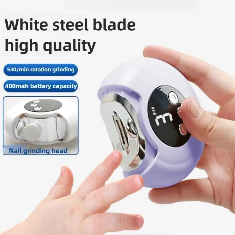2-in-1 Electric Nail Clipper - 360° Rotary Baby Toenail Trimmer with Anti Splash Safe Design for Kids Adults
2-in-1 Electric Nail Clipper - 360° Rotary Baby Toenail Trimmer with Anti Splash Safe Design for Kids Adults