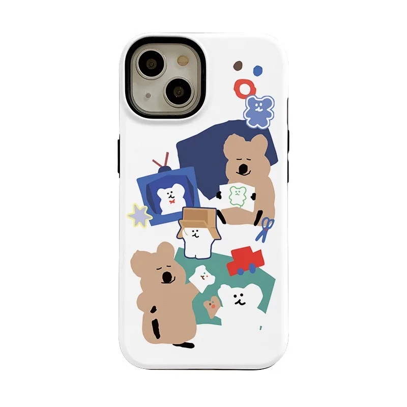 Korean Ins Cute Creative Bear Case for IPHONE 16ProMax 15 14 13 12 11 PRO 16 Plus XR Acrylic TPU Two in One Magnetic Phone Cases
Korean Ins Cute Creative Bear Case for IPHONE 16ProMax 15 14 13 12 11 PRO 16 Plus XR Acrylic TPU Two in One Magnetic Phone Cases