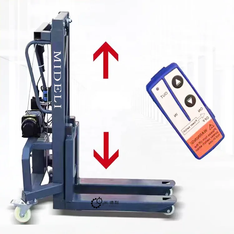 W 300kg Heavy Duty Self Loading Forklift Portable Remote Control Electric Forklift 1.5 Ton Battery Electric Stacker Forklift 
W 300kg Heavy Duty Self Loading Forklift Portable Remote Control Electric Forklift 1.5 Ton Battery Electric Stacker Forklift