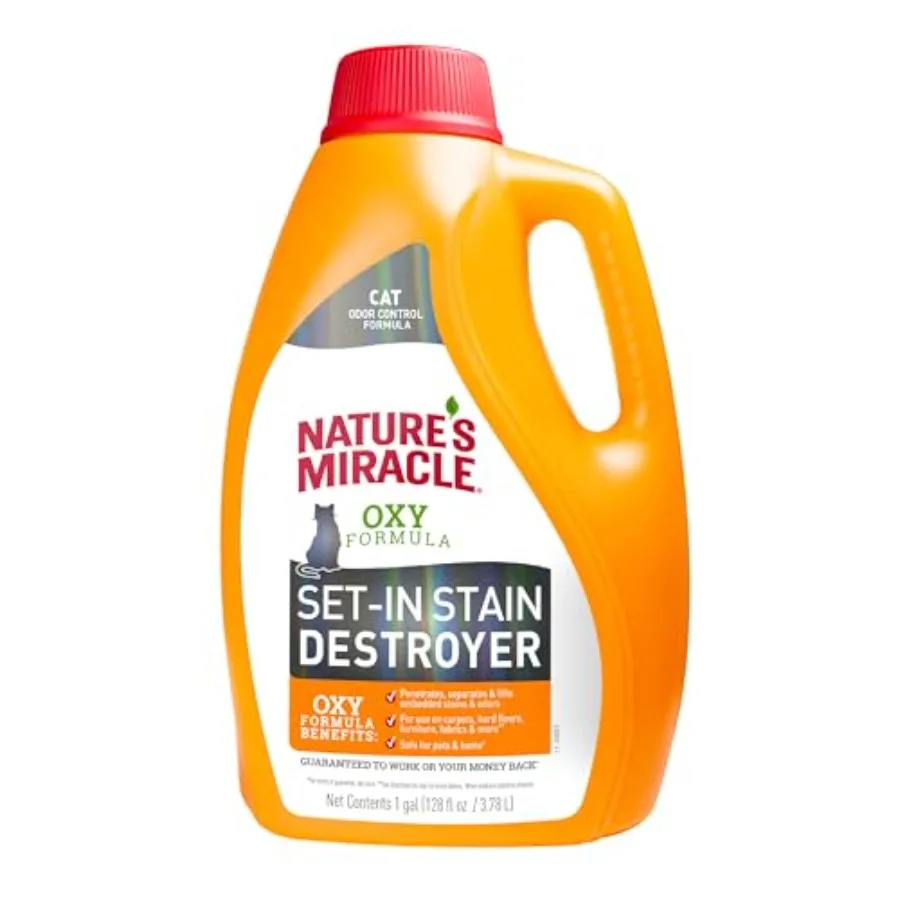 Nature's Miracle Set-In Stain Destroyer 1 Gallon For Cat Messes Oxy Formula With Orange Scent
Nature's Miracle Set-In Stain Destroyer 1 Gallon For Cat Messes Oxy Formula With Orange Scent