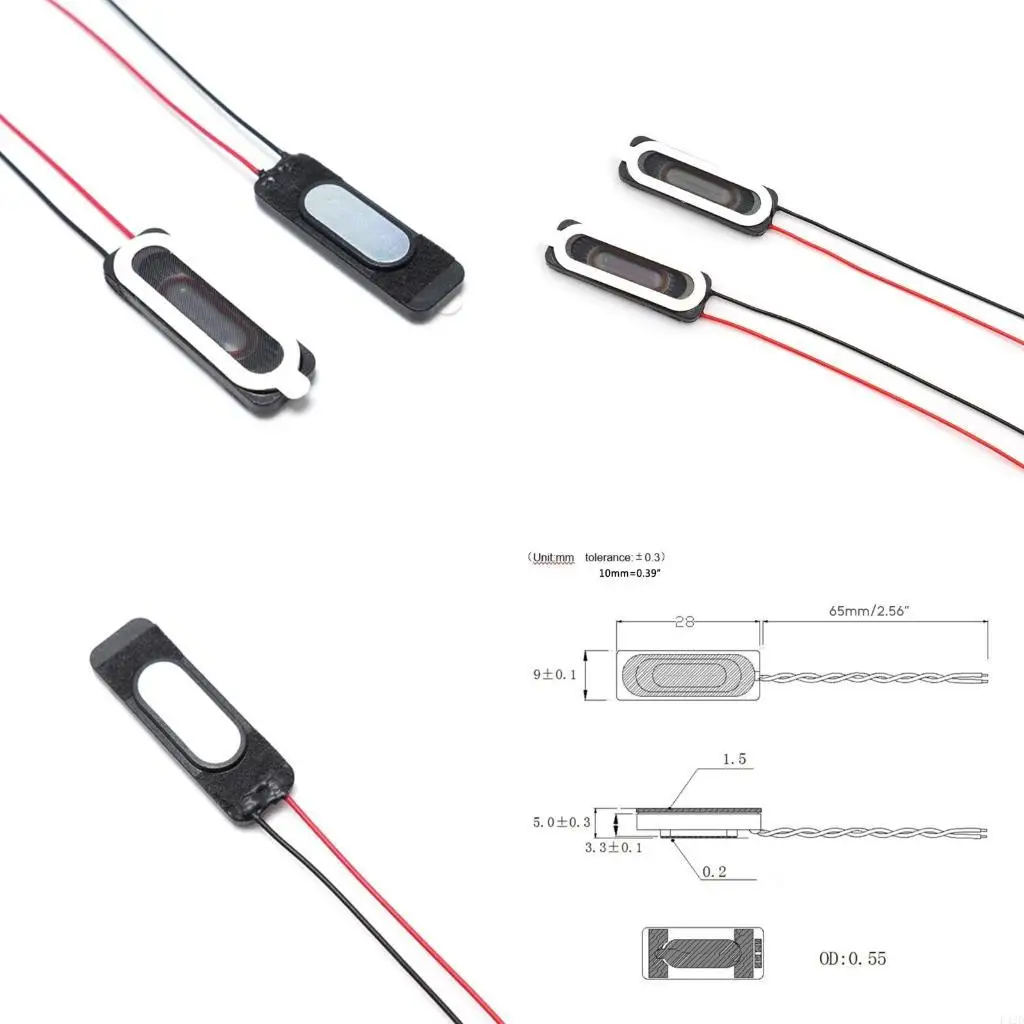 F42D Pack of 2pcs Portable Speaker Mini 2809 8ohm 1W Loudspeaker with Cable
F42D Pack of 2pcs Portable Speaker Mini 2809 8ohm 1W Loudspeaker with Cable