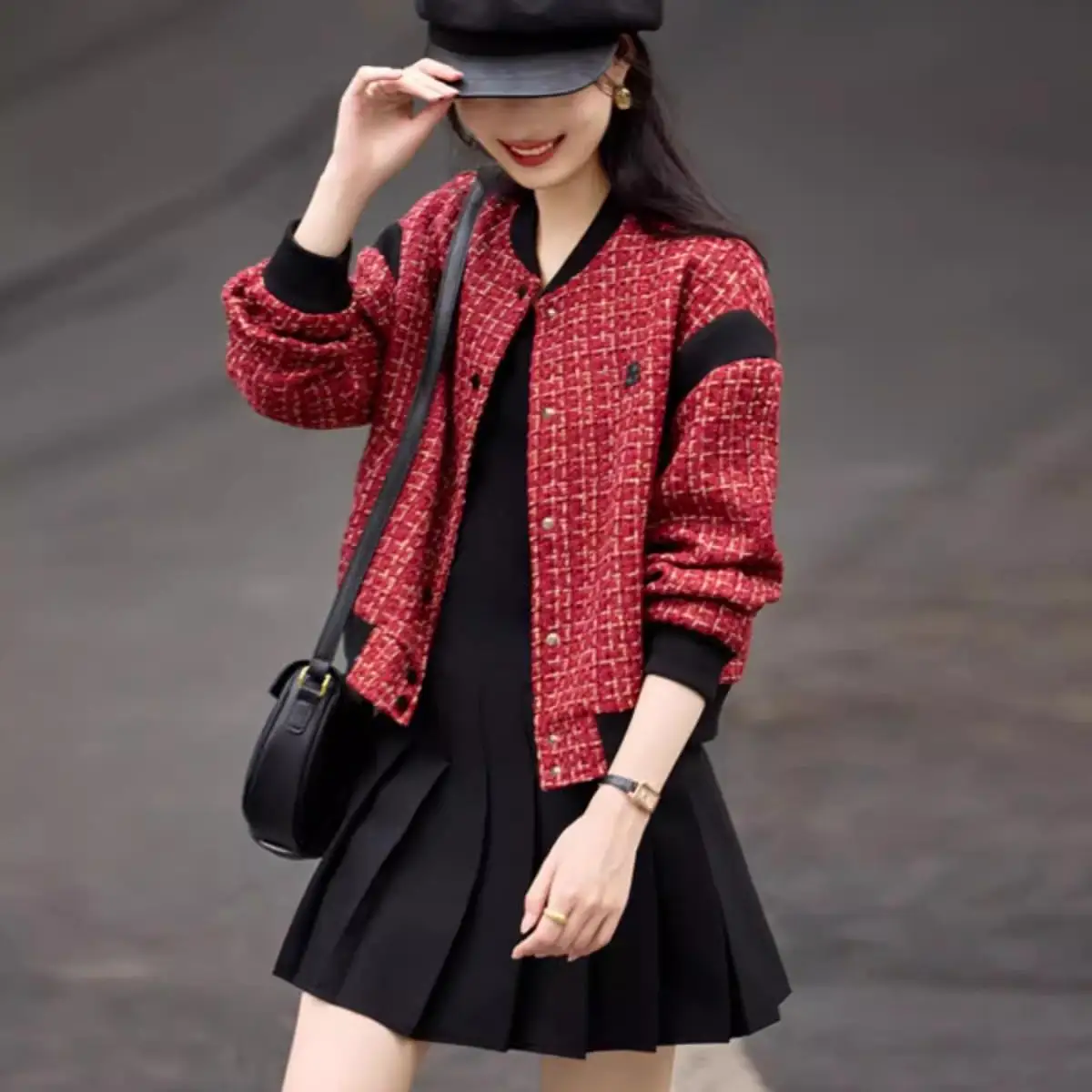 Tweed Jacket Black Womens Fall French Style Chiffon Sequins Layers Ruffles Pleats Irregular Splicing Gradient Lightweight Gentle
Tweed Jacket Black Womens Fall French Style Chiffon Sequins Layers Ruffles Pleats Irregular Splicing Gradient Lightweight Gentle