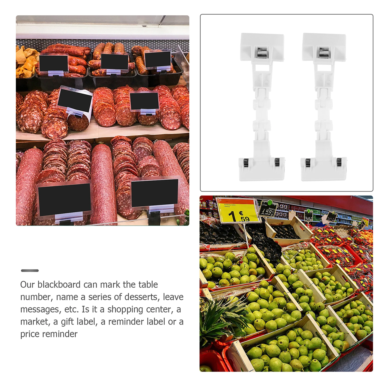 10 Pcs Mechanical Clip Label Holders Multi-angle Bracket Clips Supermarket Sign for Racks Plastic Tag Price Display Stands
10 Pcs Mechanical Clip Label Holders Multi-angle Bracket Clips Supermarket Sign for Racks Plastic Tag Price Display Stands