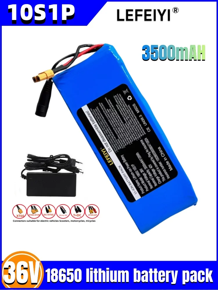 10S1P 36V 3500mAh Battery Pack 18650 Lithium Li-ion Rechargeable Battery Electric Car Bicycle Scooter 20A BMS 500W
10S1P 36V 3500mAh Battery Pack 18650 Lithium Li-ion Rechargeable Battery Electric Car Bicycle Scooter 20A BMS 500W