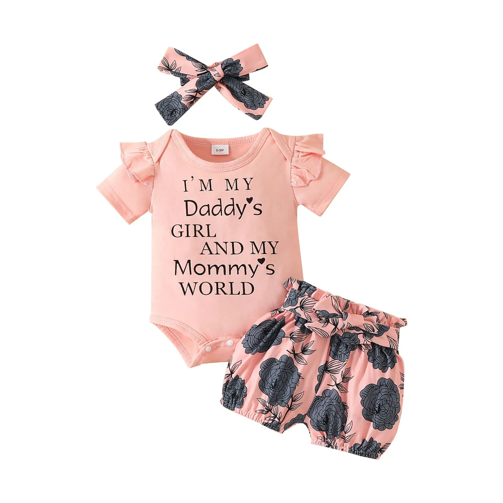 Summer Short Sleeve Letter Romper T-Shirt+Skirt+Headband Baby Girls Set Newborn Infant Outfit Children Costume Kids Bodysuits
Summer Short Sleeve Letter Romper T-Shirt+Skirt+Headband Baby Girls Set Newborn Infant Outfit Children Costume Kids Bodysuits
