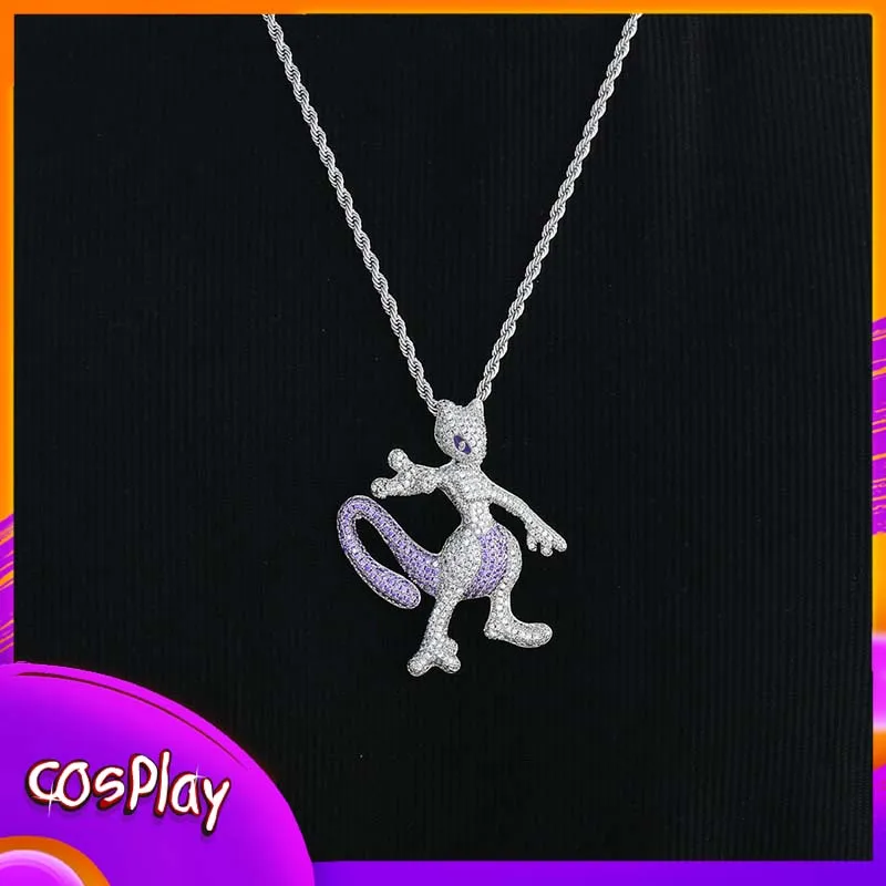 Mewtwo Figure Necklace Anime Cartoon Trendy Pendant Kawaii Cute Zircon Casual Fashion Hip-Hop Jewelry Birthady X-Mas Adult Gift
Mewtwo Figure Necklace Anime Cartoon Trendy Pendant Kawaii Cute Zircon Casual Fashion Hip-Hop Jewelry Birthady X-Mas Adult Gift