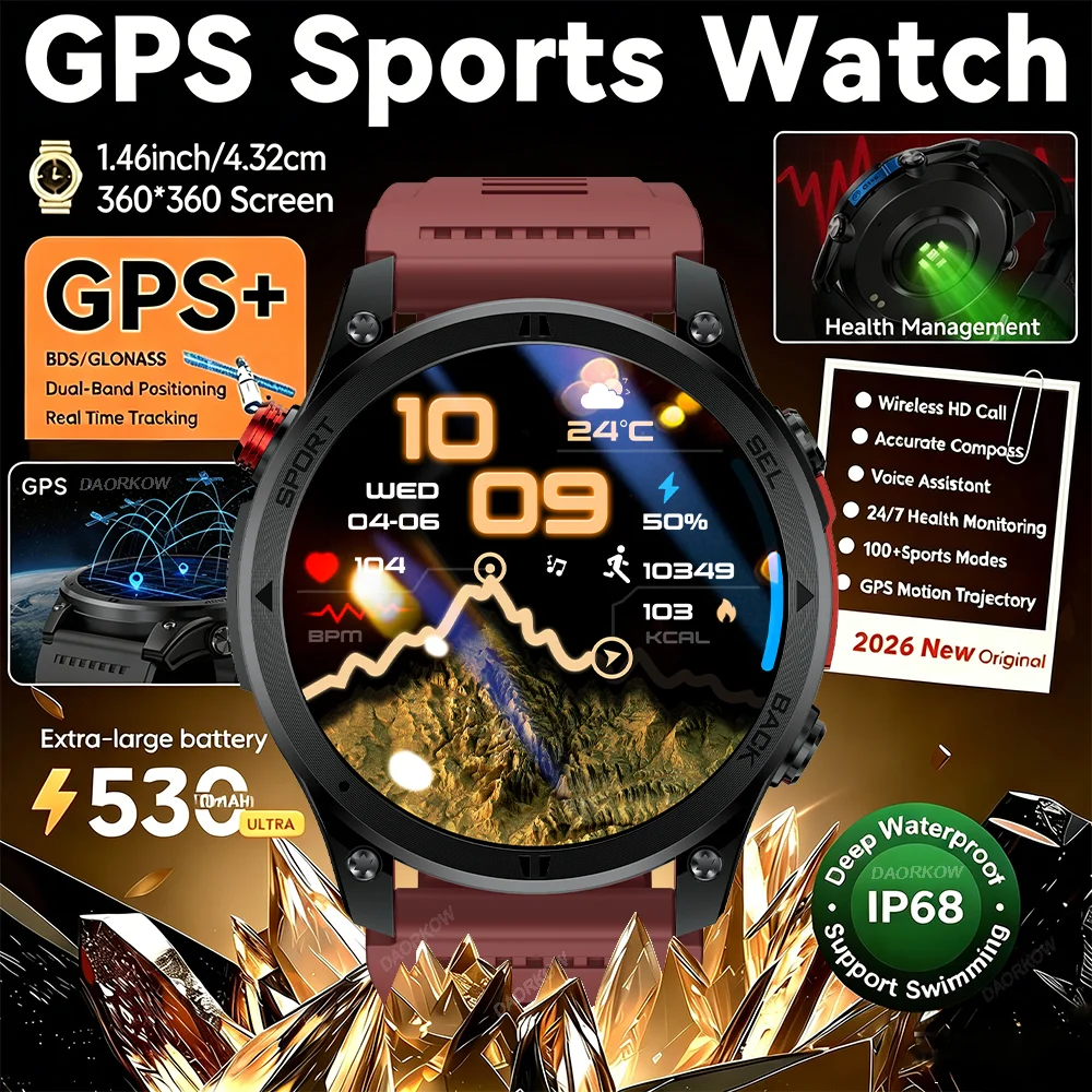 2026 New T-Rex3 Pro 1100mAh Battery Smart Watch GPS path 5ATM Waterproof Sports Run tracker Outdoors Compass Military Smartwatch
2026 New T-Rex3 Pro 1100mAh Battery Smart Watch GPS path 5ATM Waterproof Sports Run tracker Outdoors Compass Military Smartwatch