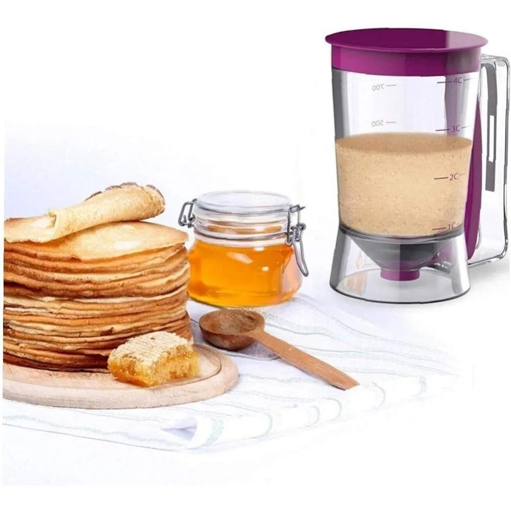 900ml Batter Dispenser with Squeeze Handle Kitchen Gadget for Cupcakes Waffles Pancakes Baked Goods Easy Fill Dispensing Bottle
900ml Batter Dispenser with Squeeze Handle Kitchen Gadget for Cupcakes Waffles Pancakes Baked Goods Easy Fill Dispensing Bottle