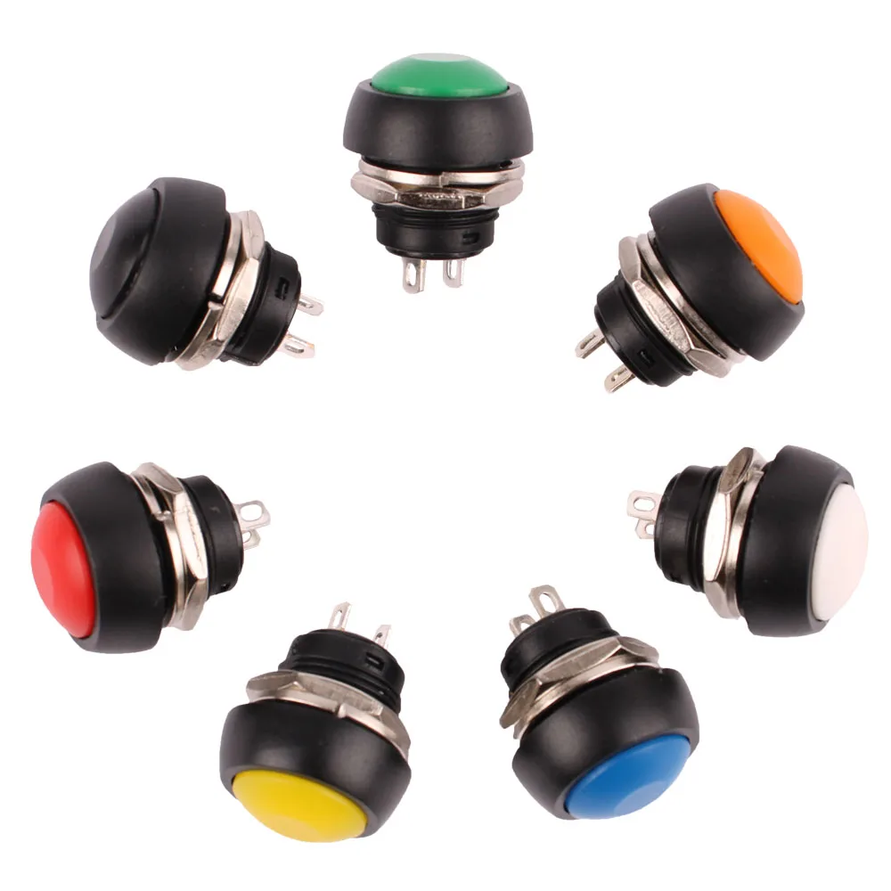 Кнопочный переключатель ВКЛ-ВЫКЛ 12 мм, красный, зеленый, синий, желтый, белый, черный, оранжевый, мгновенный, водонепроницаемый PBS-33B
Кнопочный переключатель ВКЛ-ВЫКЛ 12 мм, красный, зеленый, синий, желтый, белый, черный, оранжевый, мгновенный, водонепроницаемый PBS-33B