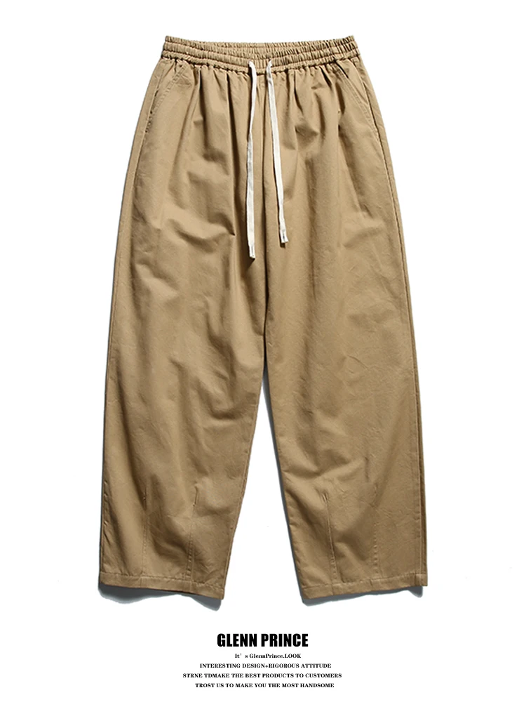 Мужские рабочие брюки GPstudio в стиле ретро, прямого кроя, весенние, из чистого хлопка, повседневные, с эластичным поясом на шнурке, универсальные
Мужские рабочие брюки GPstudio в стиле ретро, прямого кроя, весенние, из чистого хлопка, повседневные, с эластичным поясом на шнурке, универсальные