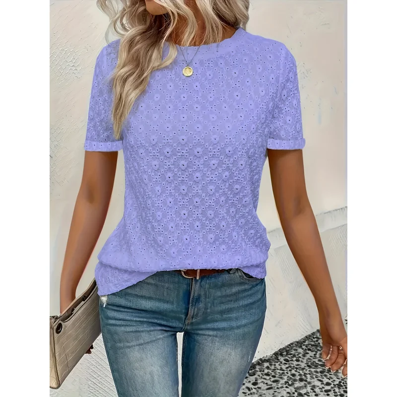 New Summer of Plus-Size Women'S Solid Color Short-Sleeve Round Neck Casual And Comfortable-Shirt.
New Summer of Plus-Size Women'S Solid Color Short-Sleeve Round Neck Casual And Comfortable-Shirt.