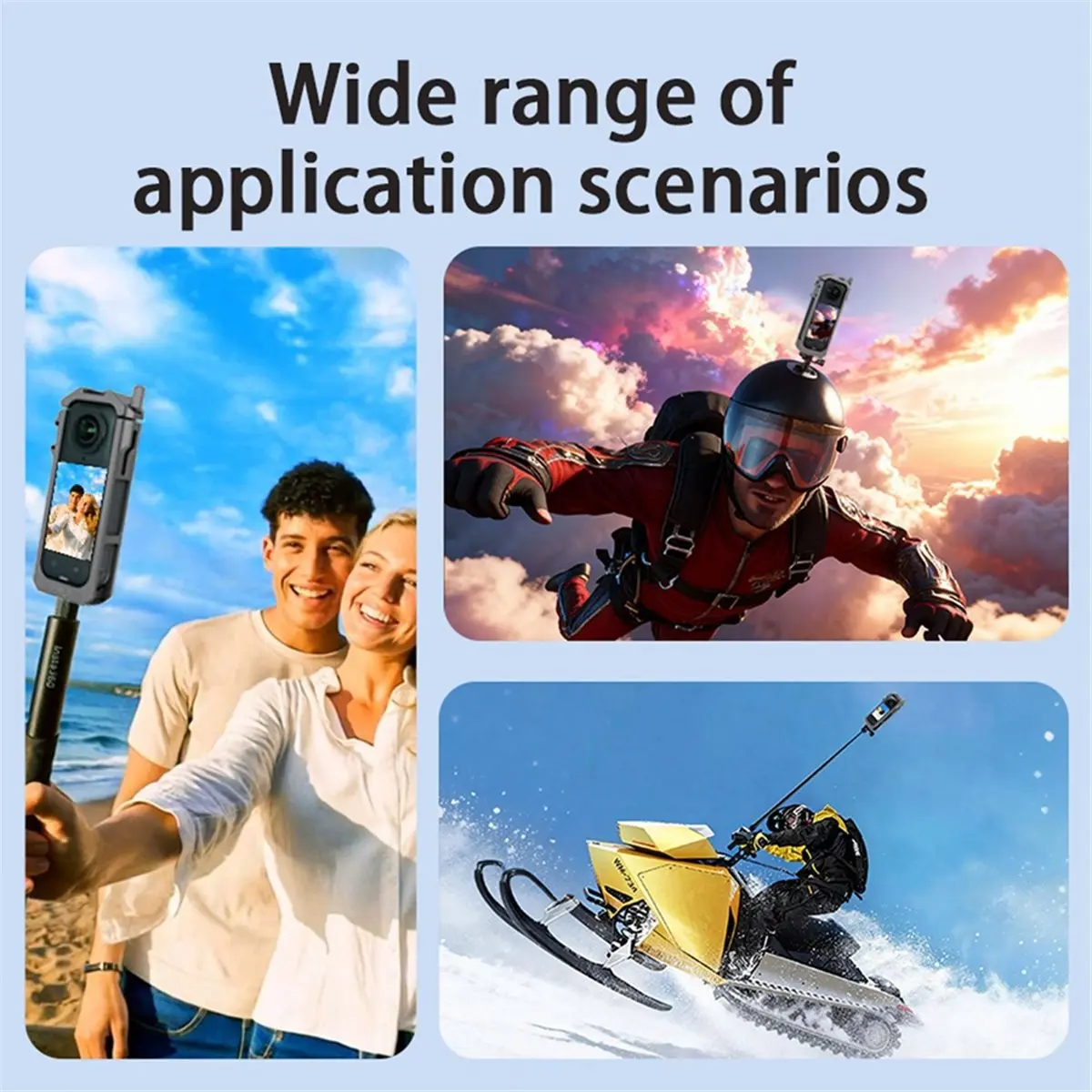 Y69A Frame Cage for Insta360 X5 Protective Frame Housing Case with Cold Shoe Mount Aluminum Alloy Expansion Protective Frame
Y69A Frame Cage for Insta360 X5 Protective Frame Housing Case with Cold Shoe Mount Aluminum Alloy Expansion Protective Frame