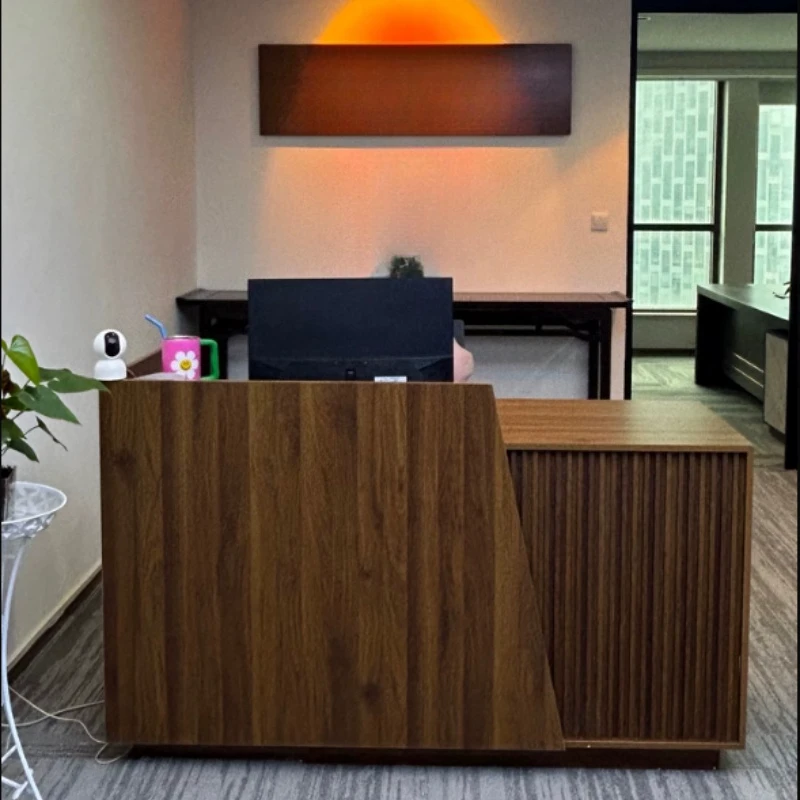 High end beige reception counter Practical safety Creative reception counter simplicity mostrador para tienda office furniture
High end beige reception counter Practical safety Creative reception counter simplicity mostrador para tienda office furniture