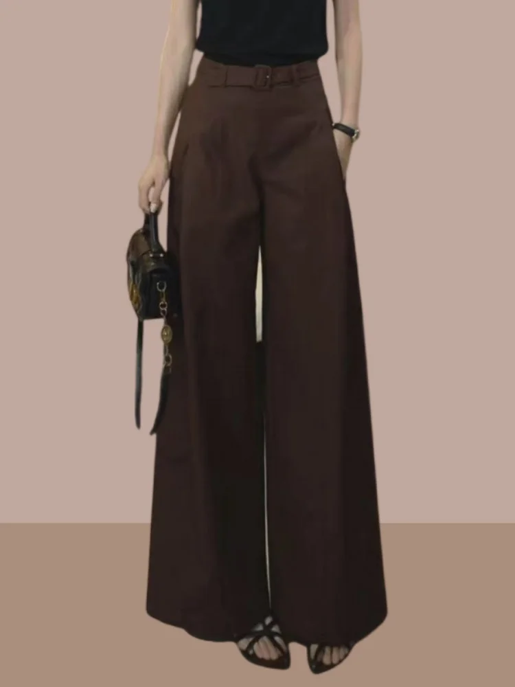 Elegant High Waist Wide Leg Pants Women's Loose Fit High Rise Long Legging Skirt Pants Commute Style Color Straight Cut
Elegant High Waist Wide Leg Pants Women's Loose Fit High Rise Long Legging Skirt Pants Commute Style Color Straight Cut