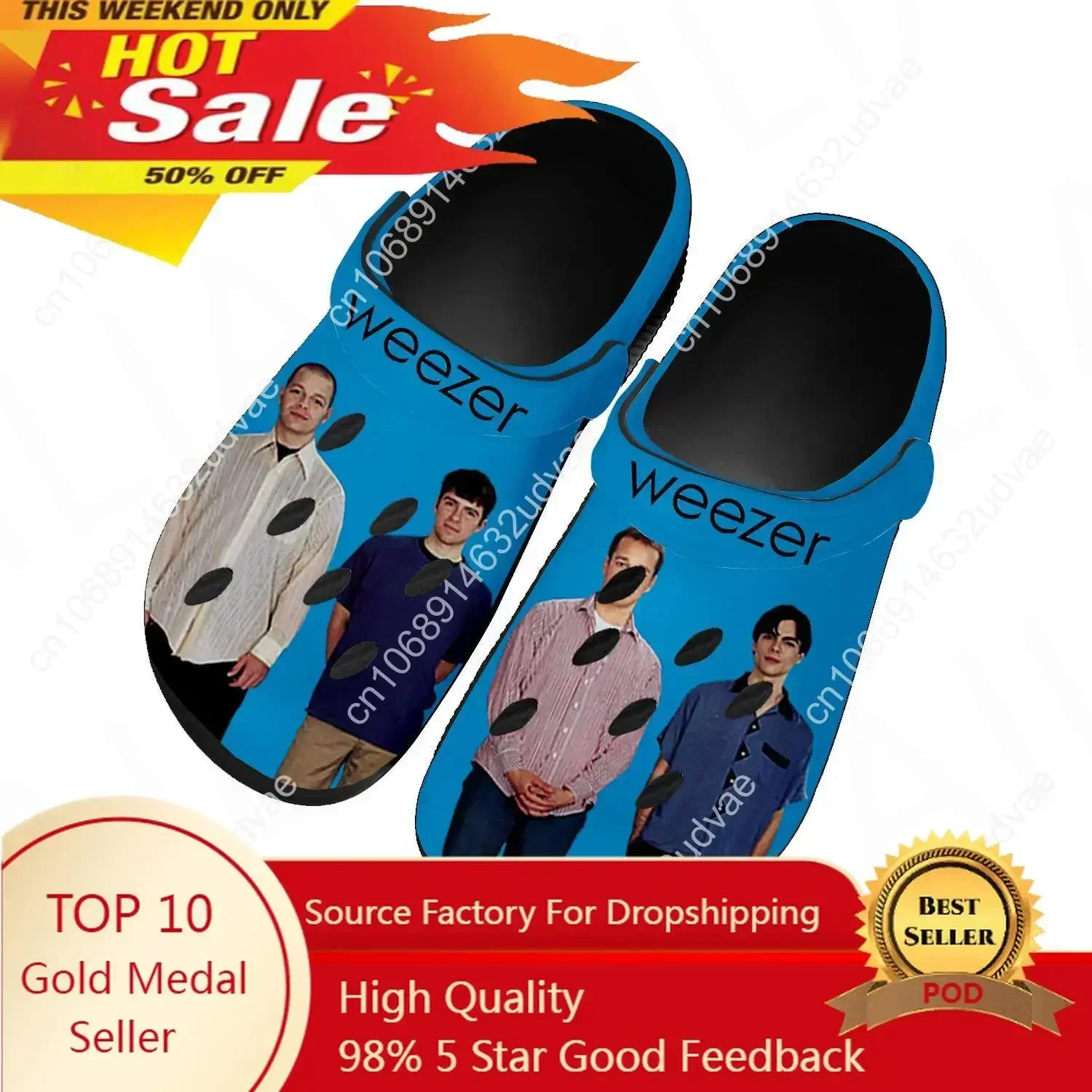 Weezer Pop Rock Band Home Clogs Custom Water Shoes Mens Womens Teenager Shoe Garden Clog Breathable Beach Hole Slippers Black
Weezer Pop Rock Band Home Clogs Custom Water Shoes Mens Womens Teenager Shoe Garden Clog Breathable Beach Hole Slippers Black