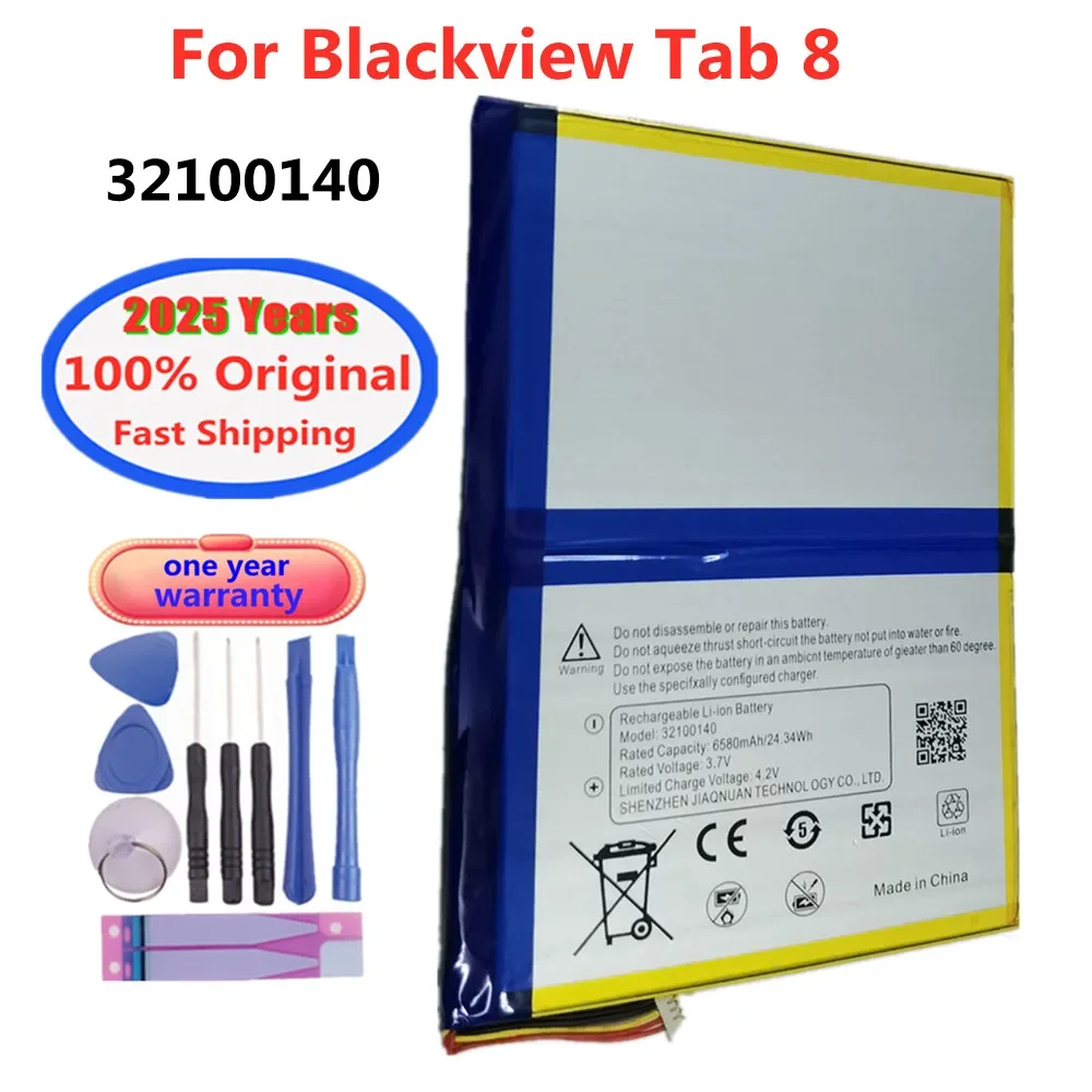 2025 Years 100% Original Battery 32100140 For Blackview Tab 8 Tab8 Tablet Batteries 6580mAh + Free Tools
2025 Years 100% Original Battery 32100140 For Blackview Tab 8 Tab8 Tablet Batteries 6580mAh + Free Tools