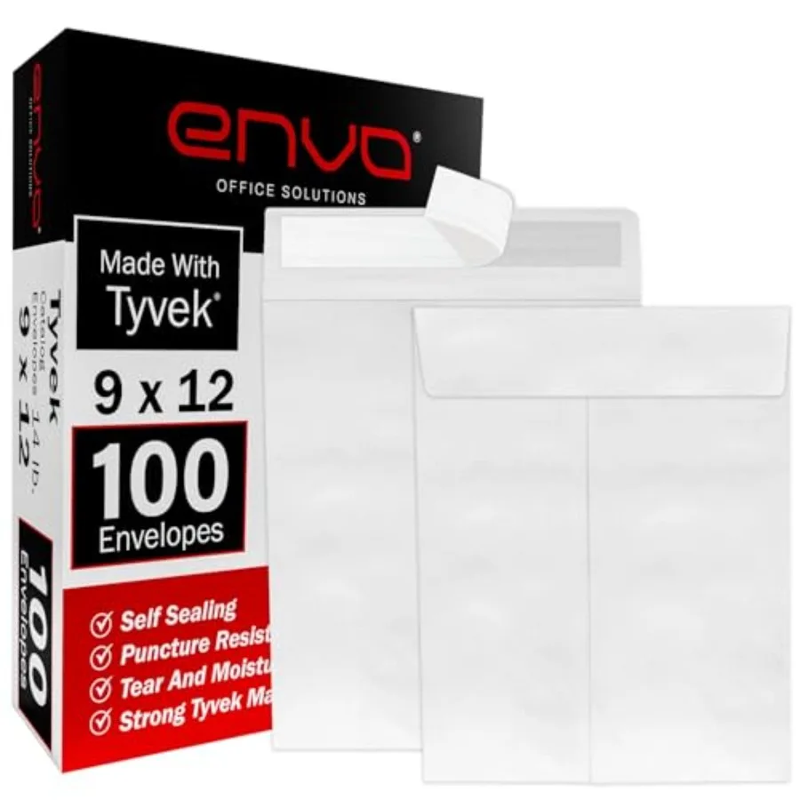 9 x 12 Envelopes Tyvek Envelopes 9x12 Catalog Envelopes 9x12 Self Sealing Closure Tyvek Material 14 lb. Puncture Tear and Moist
9 x 12 Envelopes Tyvek Envelopes 9x12 Catalog Envelopes 9x12 Self Sealing Closure Tyvek Material 14 lb. Puncture Tear and Moist