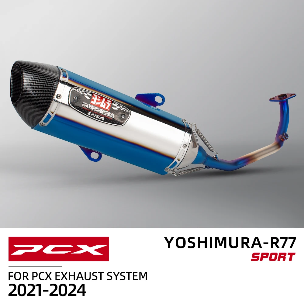 Full System Modify For Honda PCX125 PCX150 PCX 125 150 160 Motorcycle Yoshimura Exhaust Escape Muffler with Blue Front Link Pipe
Full System Modify For Honda PCX125 PCX150 PCX 125 150 160 Motorcycle Yoshimura Exhaust Escape Muffler with Blue Front Link Pipe