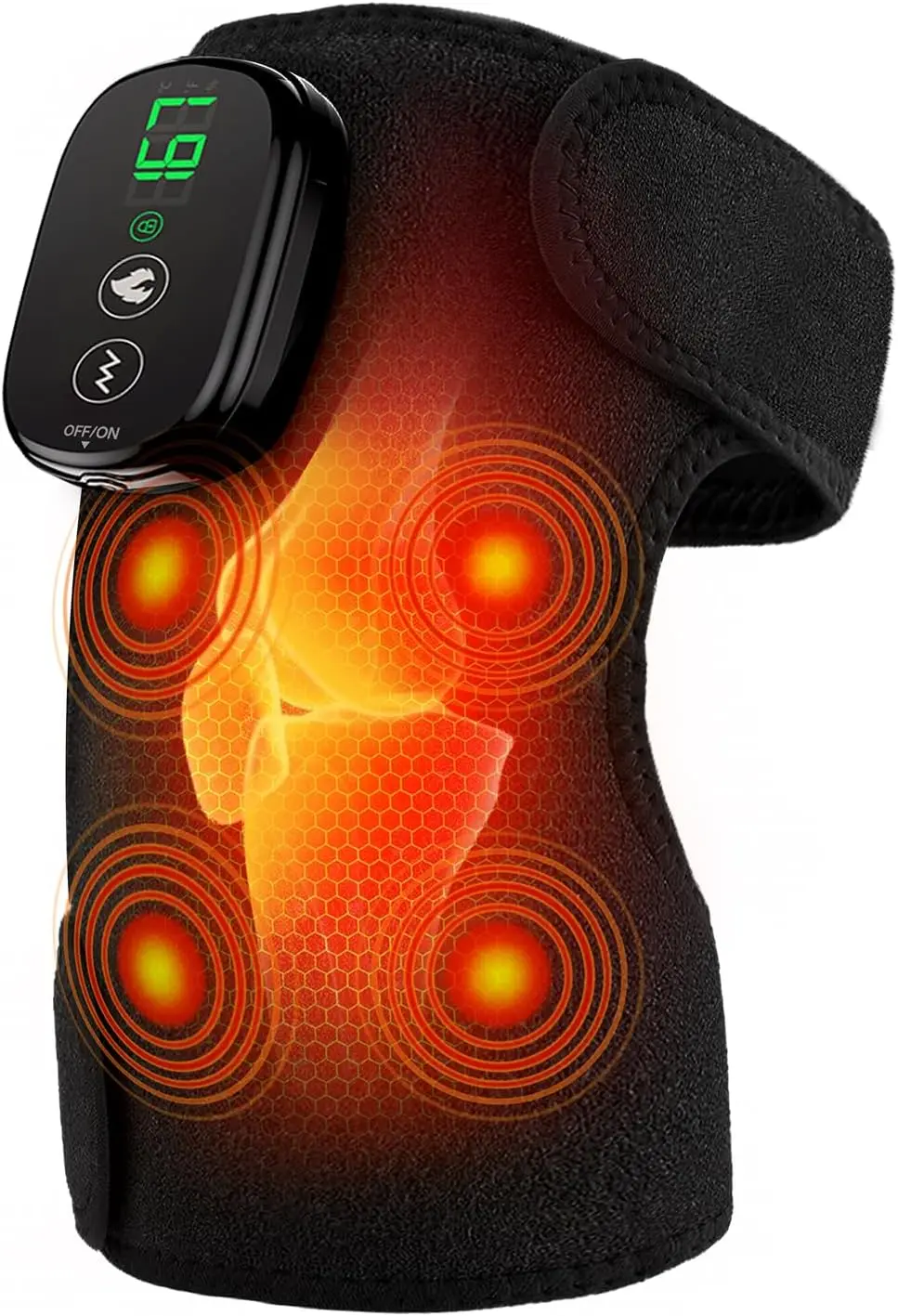 3-in-1 Heating Knee Massager with 5 Heat Levels & Vibration Modes, Adjustable Size for Shoulder/Elbow/Leg Pain Relief
3-in-1 Heating Knee Massager with 5 Heat Levels & Vibration Modes, Adjustable Size for Shoulder/Elbow/Leg Pain Relief