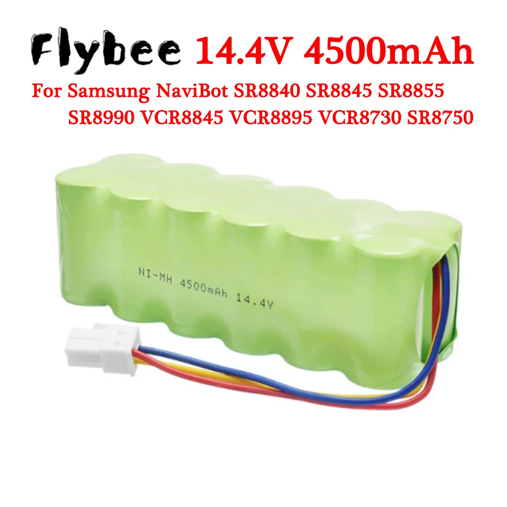 Аккумулятор NiMH для пылесоса Samsung NaviBot SR8840 SR8845 SR8855 SR8990 VCR8845 VCR8895 VCR8730 SR8750, 14,4 В, 4500 мАч
Аккумулятор NiMH для пылесоса Samsung NaviBot SR8840 SR8845 SR8855 SR8990 VCR8845 VCR8895 VCR8730 SR8750, 14,4 В, 4500 мАч