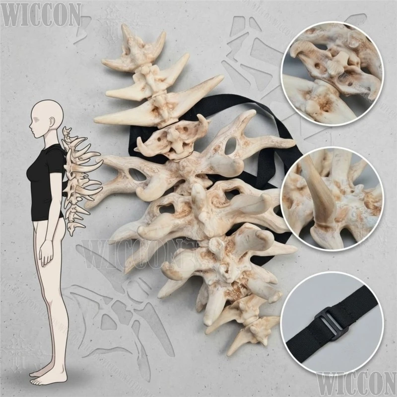 Flexible Articulated Skeleton Spine Back Prop Bone Demon Tail Cosplay Accessory For Gothic Anime Halloween Stream Roleplay Party
Flexible Articulated Skeleton Spine Back Prop Bone Demon Tail Cosplay Accessory For Gothic Anime Halloween Stream Roleplay Party