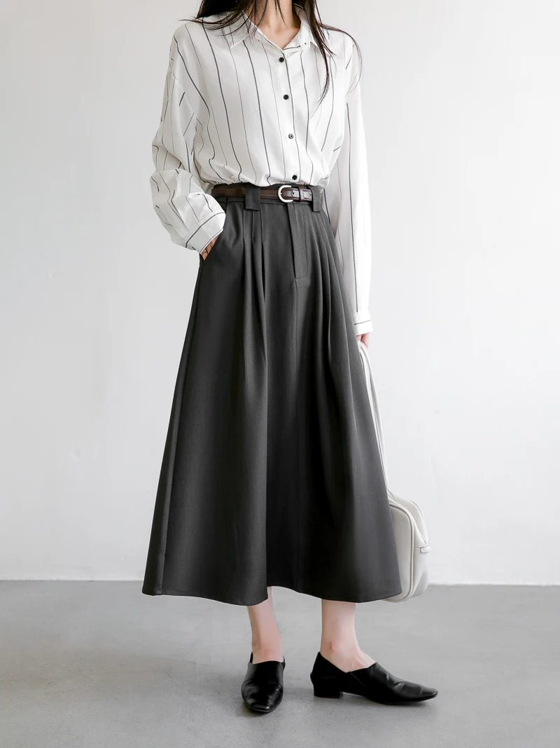 Ele, юбка-миди трапециевидной формы с высокой талией, женский костюм на весну, осень и зиму, утягивающая юбка-зонтик, простая юбка для поездок на работу
Ele, юбка-миди трапециевидной формы с высокой талией, женский костюм на весну, осень и зиму, утягивающая юбка-зонтик, простая юбка для поездок на работу