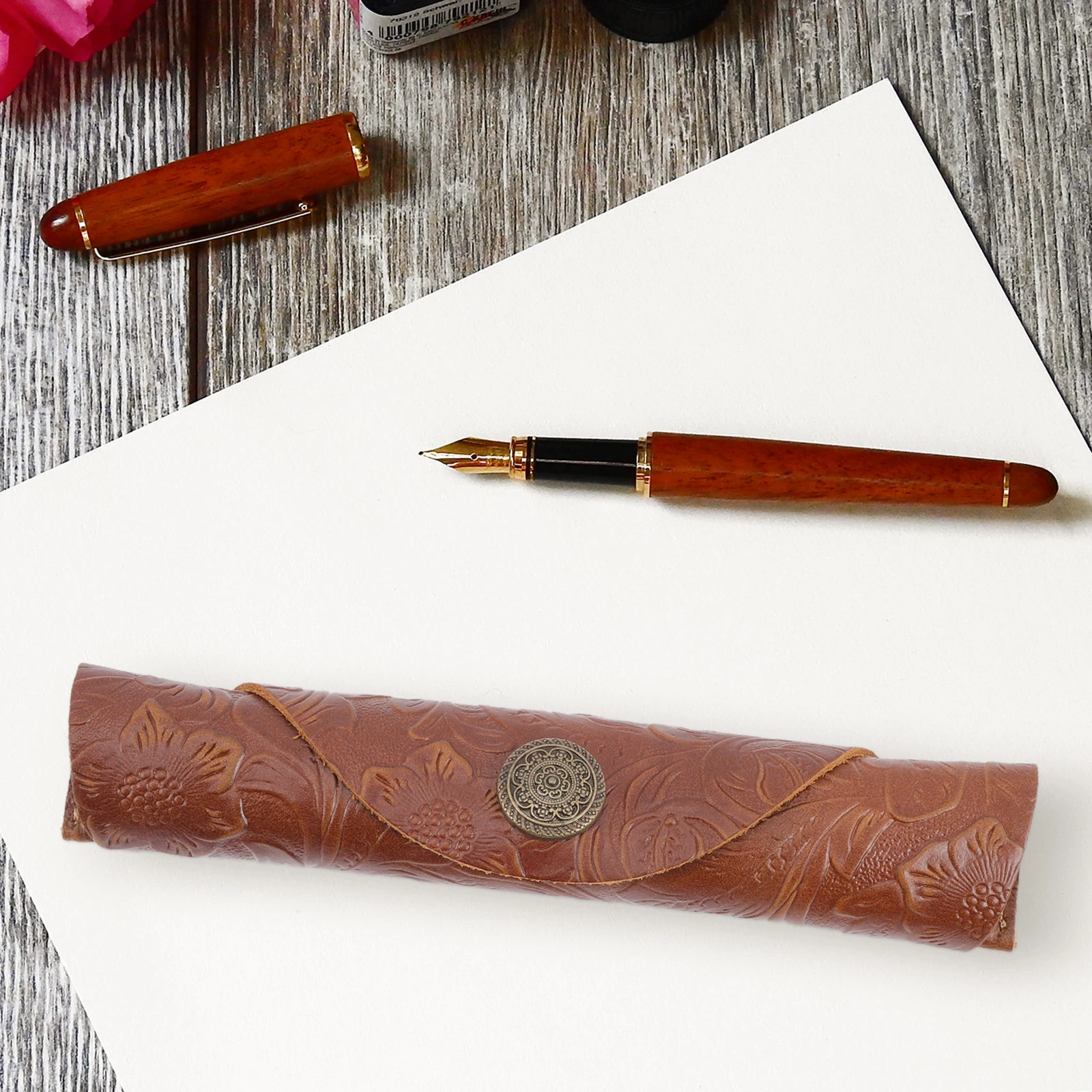 Retro Single Pen Case Notebook Holder Travel Coffee Creative Bag Scratch Proof Long Lasting Premium Material
Retro Single Pen Case Notebook Holder Travel Coffee Creative Bag Scratch Proof Long Lasting Premium Material