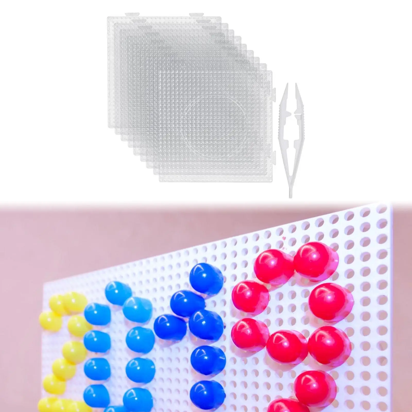 Fuse Beads Pegboards with Tweezers Artwork High Temperature Resistant Lightweight Professional Peg Boards 5 mm Beads Boards
Fuse Beads Pegboards with Tweezers Artwork High Temperature Resistant Lightweight Professional Peg Boards 5 mm Beads Boards