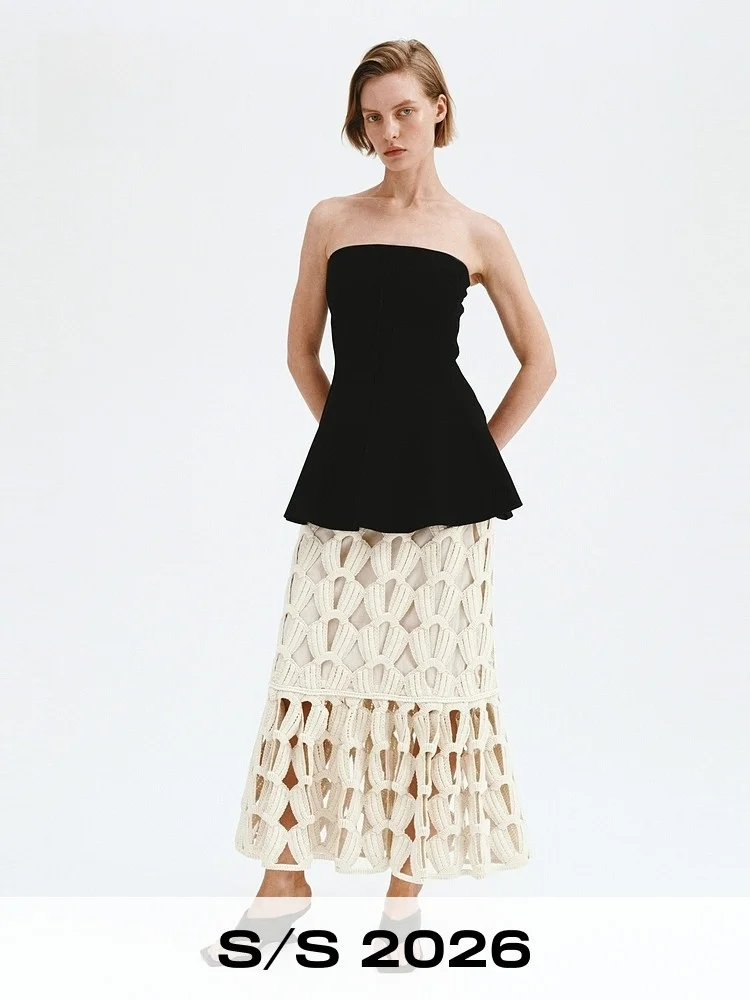 Summer New Women's Hook Knitted Half Skirt High Waist Gathered Hemline Polyester Cotton Blend Hollow out Design H&M 1334932
Summer New Women's Hook Knitted Half Skirt High Waist Gathered Hemline Polyester Cotton Blend Hollow out Design H&M 1334932