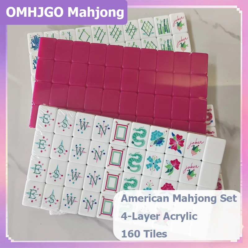 Hot Luxury Fuchsia Acrylic Mahjong Set 160Pcs 4-Layer Acrylic American Mahjong Tiles Travel Leisure Board Game for Home Famlity
Hot Luxury Fuchsia Acrylic Mahjong Set 160Pcs 4-Layer Acrylic American Mahjong Tiles Travel Leisure Board Game for Home Famlity