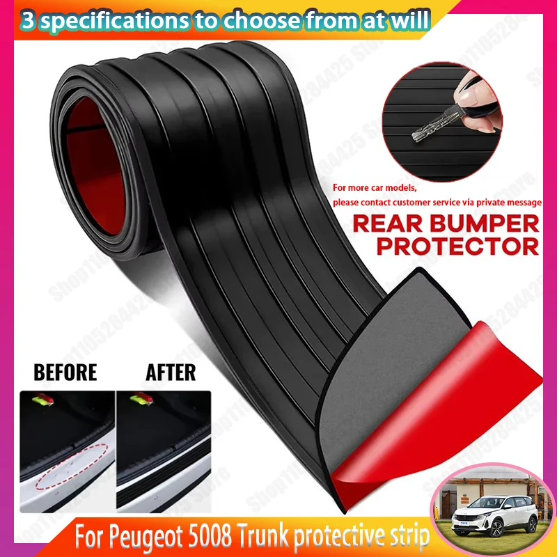 For Peugeot 5008 PVC Rubber Protective Strip, Car Trunk Door Sill Protection Sticker Reinforcement Decorative Sticker
For Peugeot 5008 PVC Rubber Protective Strip, Car Trunk Door Sill Protection Sticker Reinforcement Decorative Sticker