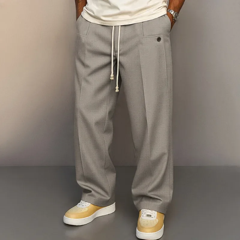 Men's Casual Pants Solid Color Straight Leg Trousers Daily Comfortable Streetwear Drawstring Pants Men Jogging Pants Fashion
Men's Casual Pants Solid Color Straight Leg Trousers Daily Comfortable Streetwear Drawstring Pants Men Jogging Pants Fashion