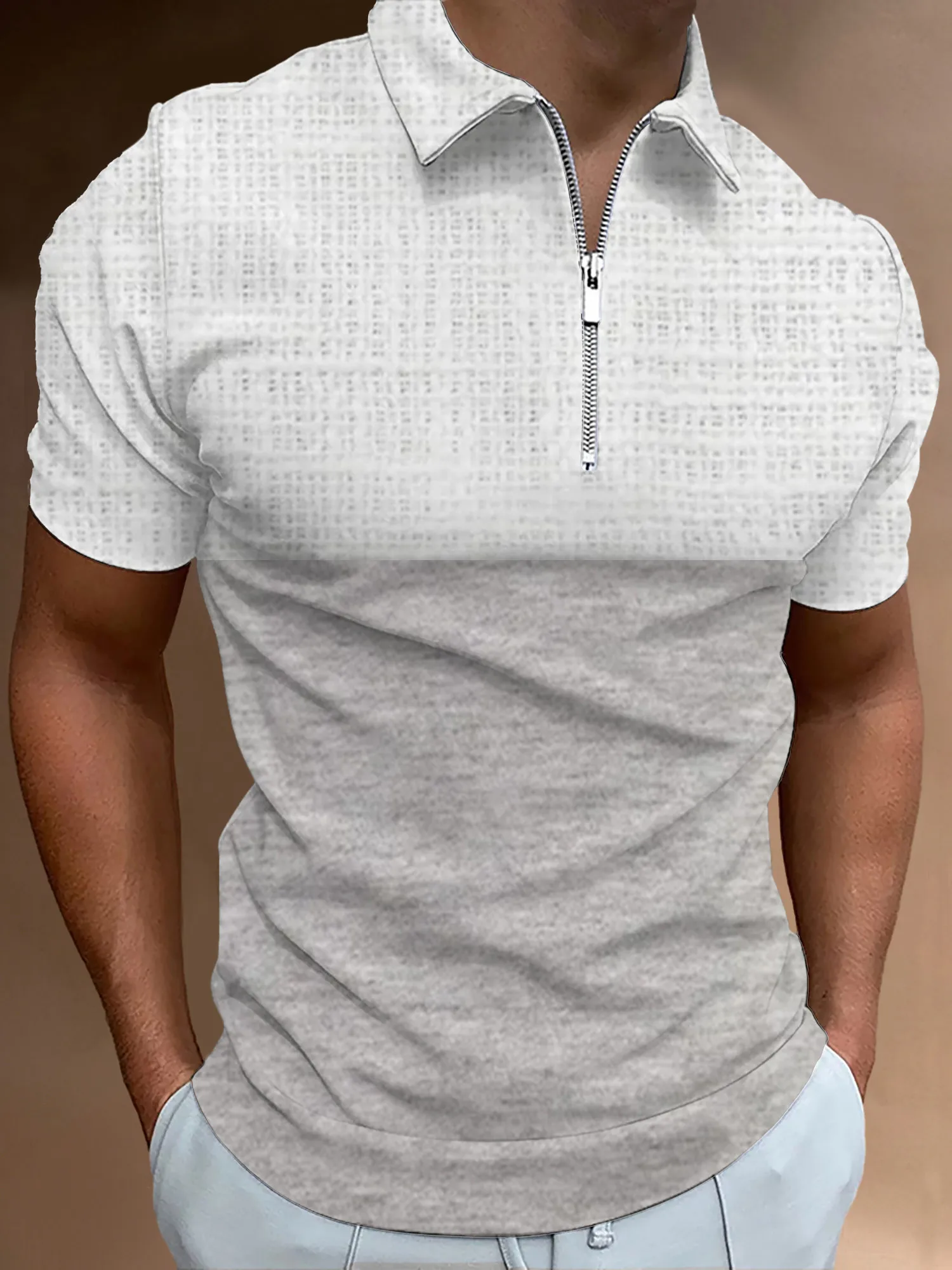 2024 Fashion Trend Zipper Polo Shirt Men's Summer Breathable Undershirt Classic Elements 3D Printed Men's Short Sleeve Top
2024 Fashion Trend Zipper Polo Shirt Men's Summer Breathable Undershirt Classic Elements 3D Printed Men's Short Sleeve Top