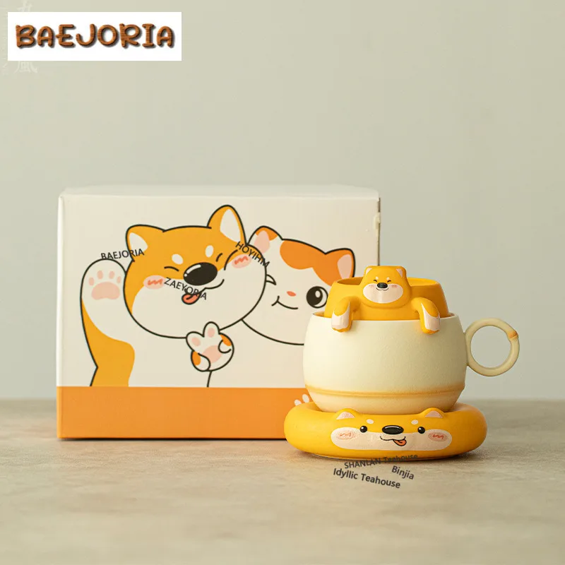 240ml Papa Dog Filter Tea Separator Cup Luxury Tea Mug With Infuser Household Tea Maker Office Water Cup Teaset Ornaments Craft
240ml Papa Dog Filter Tea Separator Cup Luxury Tea Mug With Infuser Household Tea Maker Office Water Cup Teaset Ornaments Craft