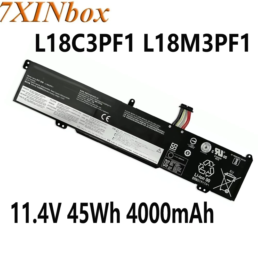 7XINbox L18C3PF1 L18M3PF1 11,4 В 45 Втч 4000 мАч Аккумулятор для ноутбука Lenovo Ideapad L340 L340-15IRH L340-17IRHL серии
7XINbox L18C3PF1 L18M3PF1 11,4 В 45 Втч 4000 мАч Аккумулятор для ноутбука Lenovo Ideapad L340 L340-15IRH L340-17IRHL серии