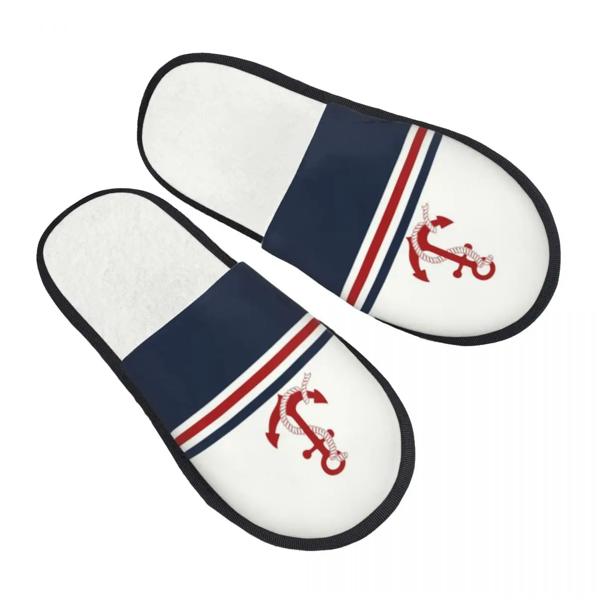 Женские домашние тапочки из пены с эффектом памяти, темно-синие в полоску, с морским якорем, удобные и теплые
Женские домашние тапочки из пены с эффектом памяти, темно-синие в полоску, с морским якорем, удобные и теплые