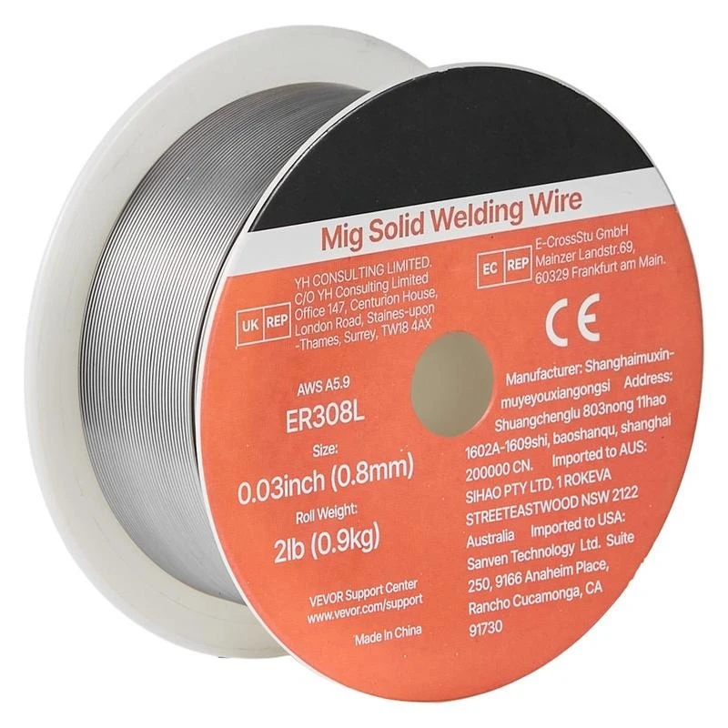 Solid MIG Welding Wire, ER308L 0.03-inch 2 LBS, Low Spatter Stainless Steel Welding Wire with High Feedability for All-Position Gas Shielded Welding
Solid MIG Welding Wire, ER308L 0.03-inch 2 LBS, Low Spatter Stainless Steel Welding Wire with High Feedability for All-Position Gas Shielded Welding