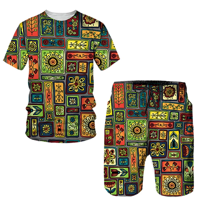 African Ethnic Style Men Suits 3D Print T-Shirts Shorts 2-Piece Sets Casual Tracksuits Streetwear Oversized Outfits Man Clothing
African Ethnic Style Men Suits 3D Print T-Shirts Shorts 2-Piece Sets Casual Tracksuits Streetwear Oversized Outfits Man Clothing