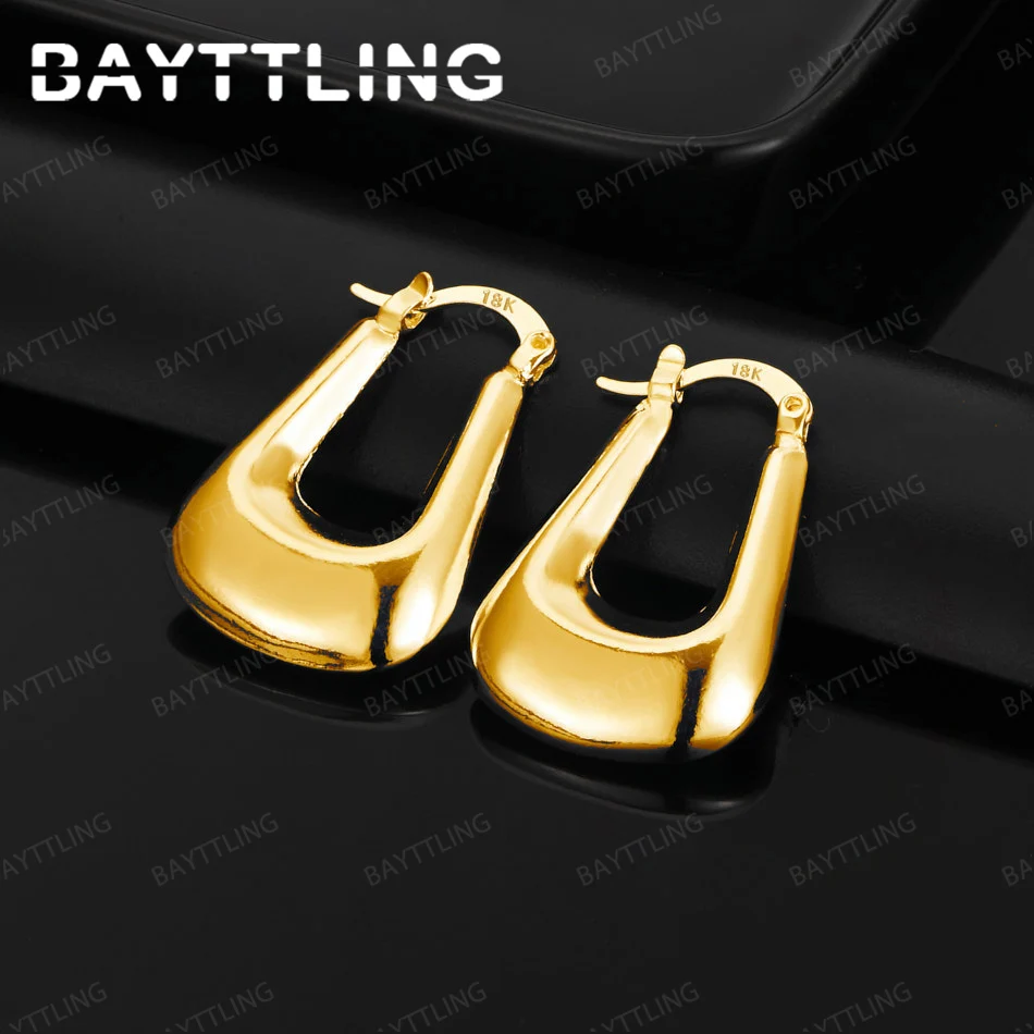 Fashion 925 Sterling Silver 18K Gold 23mm Smooth Square Hoop Earrings for Women Wedding Gift Jewelry Accessories
Fashion 925 Sterling Silver 18K Gold 23mm Smooth Square Hoop Earrings for Women Wedding Gift Jewelry Accessories