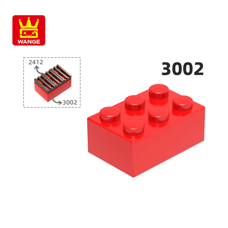 WANGE 3002 100g/55PCS 2x3 Basic Building Block Moc Color Building Accessories Compatible with Brick Children Toy Assembly Gift
WANGE 3002 100g/55PCS 2x3 Basic Building Block Moc Color Building Accessories Compatible with Brick Children Toy Assembly Gift