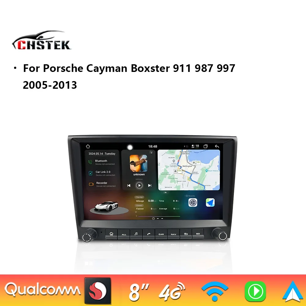 Car Radio Stereo Carplay For 2005-2013 Porsche Cayman 911 Boxster 997 987 CHSTEK Android Auto Multimedia Bluetooth WIFI 4G GPS
Car Radio Stereo Carplay For 2005-2013 Porsche Cayman 911 Boxster 997 987 CHSTEK Android Auto Multimedia Bluetooth WIFI 4G GPS