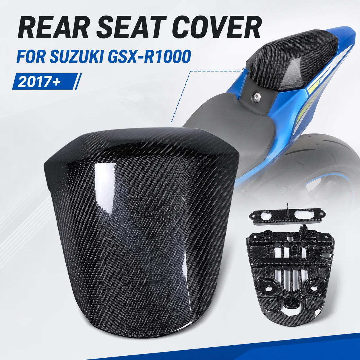 Rear Seat Cover Seat Cowl Carbon Fiber Tail Section for Suzuki GSX-R1000 GSXR1000 GSX R1000 2017+ Motorcycle Accessories
Rear Seat Cover Seat Cowl Carbon Fiber Tail Section for Suzuki GSX-R1000 GSXR1000 GSX R1000 2017+ Motorcycle Accessories