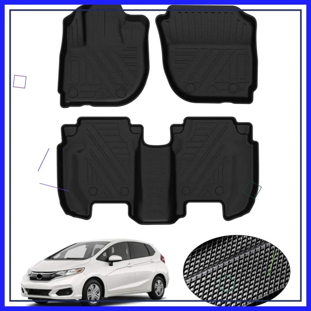 Custom Fit Floor Liners for Honda Fit 2015-2020, All Weather Protection, Black Non-Slip
Custom Fit Floor Liners for Honda Fit 2015-2020, All Weather Protection, Black Non-Slip