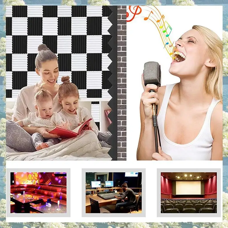 24Pcs Acoustic Foam,Sound Insulation Foam Panels,Studio Foam Wedges,Sound-Absorbing Board For Studio Ceiling,2.5X30x30cm
24Pcs Acoustic Foam,Sound Insulation Foam Panels,Studio Foam Wedges,Sound-Absorbing Board For Studio Ceiling,2.5X30x30cm