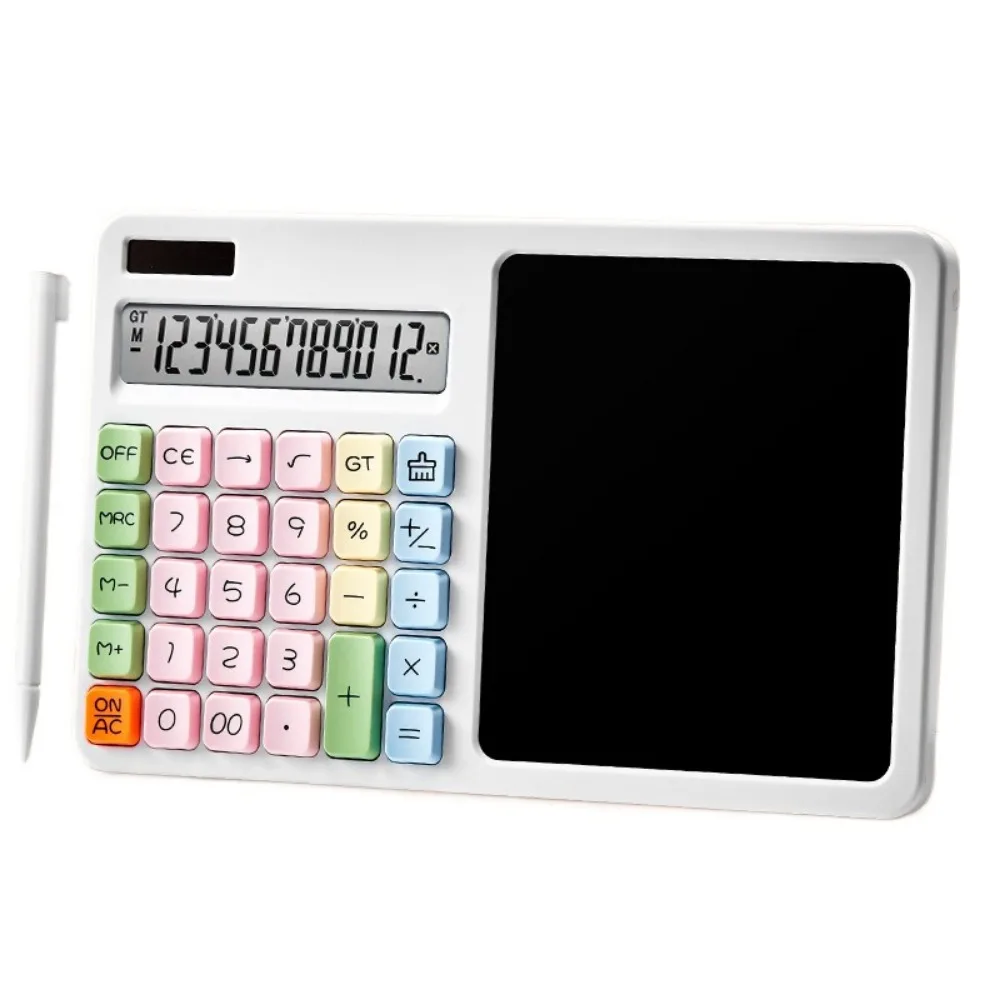 Large LCD Display Calculator with Writing Board Portable Solar Powered 12 Digit Solar Calculator Large Button Erasable
Large LCD Display Calculator with Writing Board Portable Solar Powered 12 Digit Solar Calculator Large Button Erasable