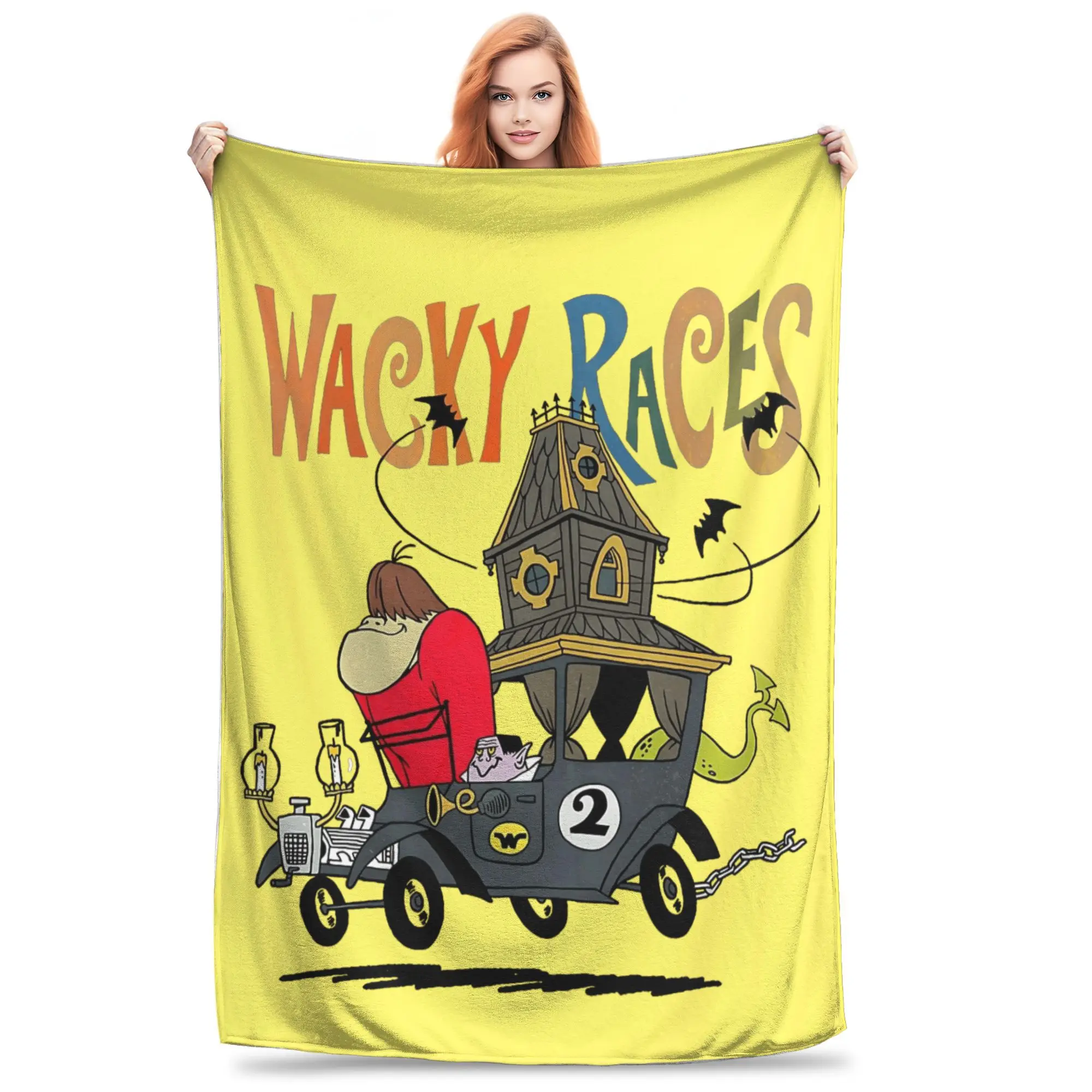 Vintage Cartoon Wacky Races Flannel Blankets Awesome Throw Blankets for Home Hotel Sofa 150*125cm Bedspreads,
Vintage Cartoon Wacky Races Flannel Blankets Awesome Throw Blankets for Home Hotel Sofa 150*125cm Bedspreads,