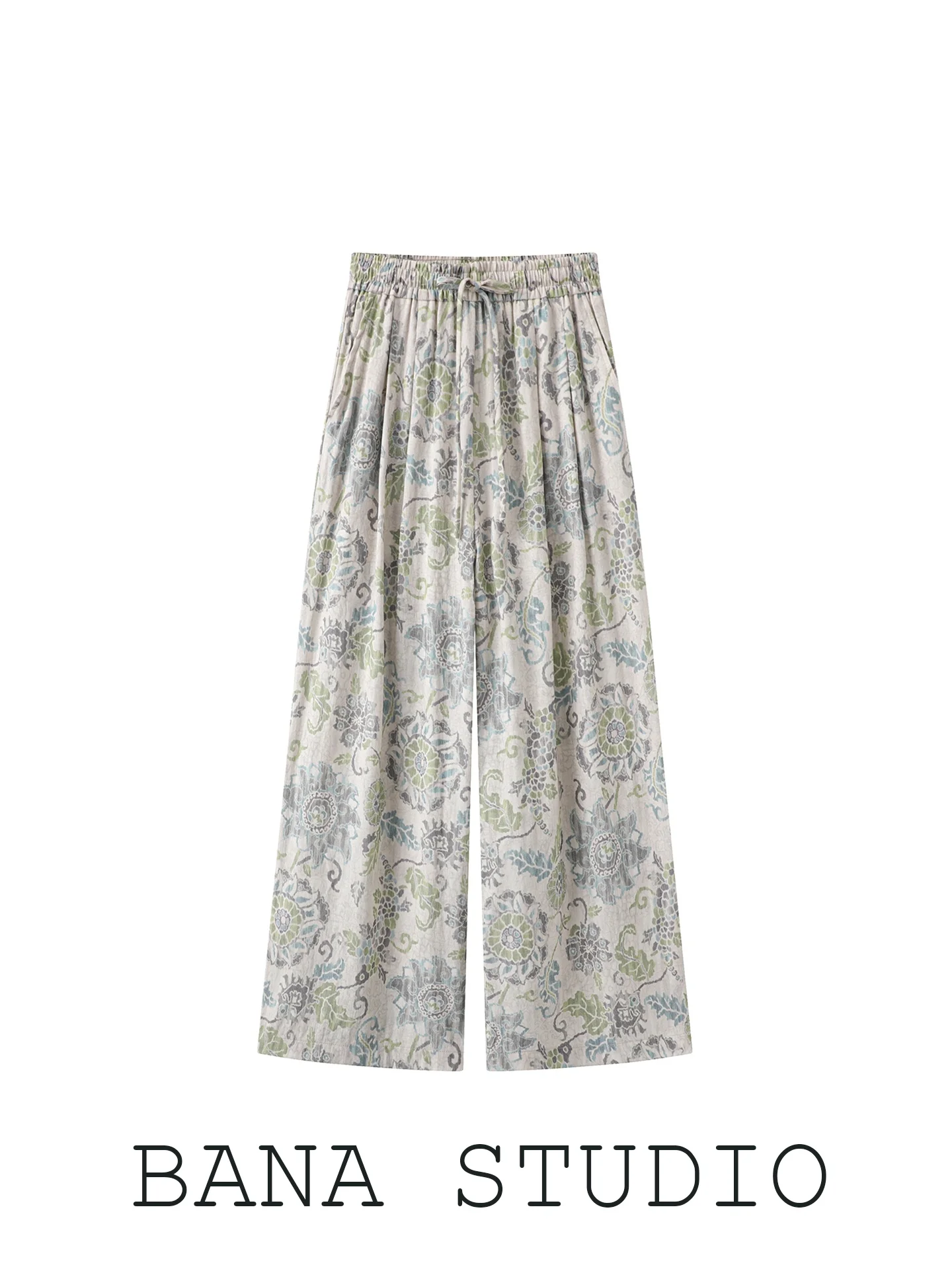BANA Ethnic Style Floral Print Loose Wide Leg Pants Women's Summer Thin High Waist Straight Cut Breathable Casual Trousers
BANA Ethnic Style Floral Print Loose Wide Leg Pants Women's Summer Thin High Waist Straight Cut Breathable Casual Trousers