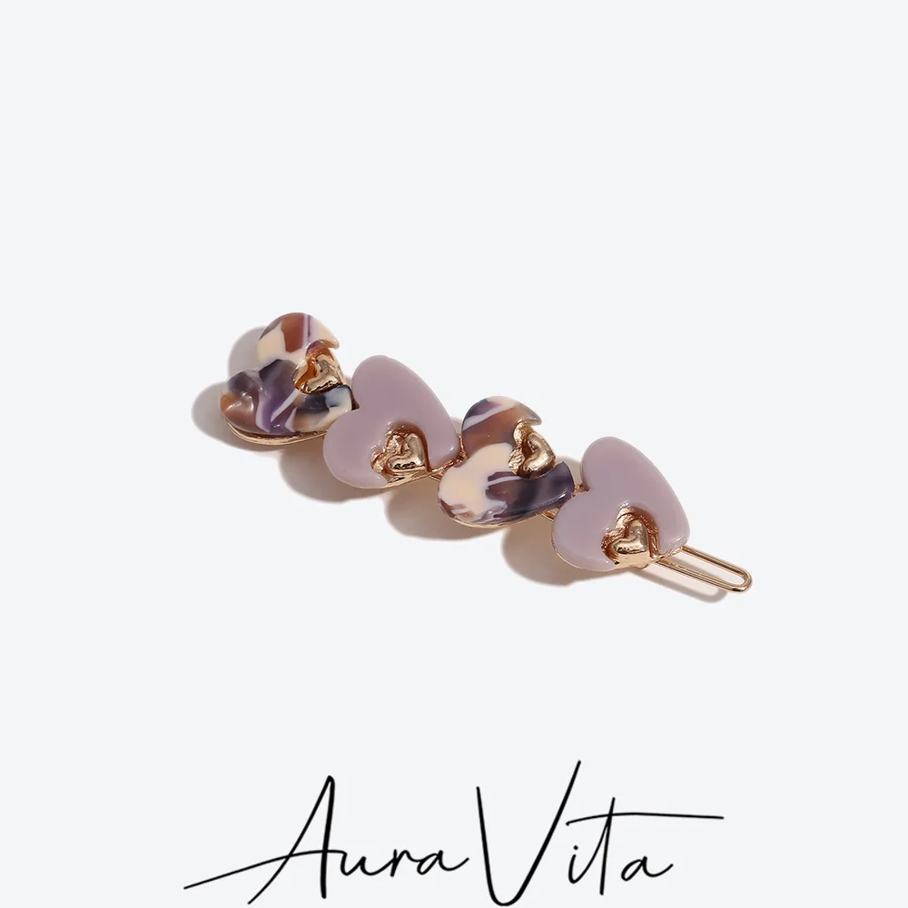 AuraVita Alloy Resin Heart-shaped Hair Clip Birthday Party Creative Hair Accessories 2024 New Trend Women's Elegant Hairpins
AuraVita Alloy Resin Heart-shaped Hair Clip Birthday Party Creative Hair Accessories 2024 New Trend Women's Elegant Hairpins